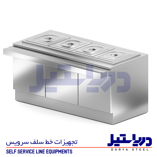 سلف سرویس تجهیزات دریا استیل خط سلف سرویس کانتر سرد کانتر گرم تاپینگ دریا استیل Darya steel self service equipments